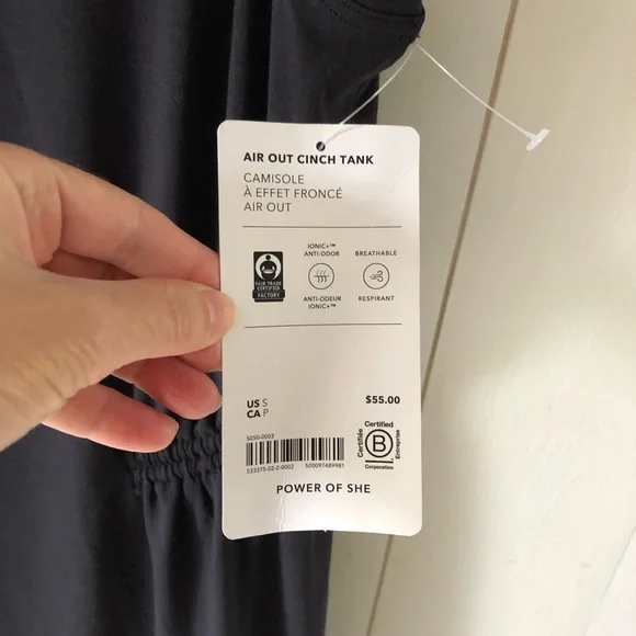 NWT Athleta Air Out Cinch Tank Size Small - Picture 4 of 13